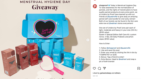 Proof Unders Queen V Walmart Instagram Update